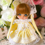 オビツ11サイズうさみみイエロードレスセット(長袖)