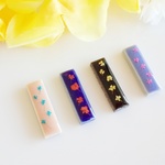 タイルとお花のイヤリング/ピアス