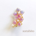 紫陽花のイヤーカフ〈片耳用〉