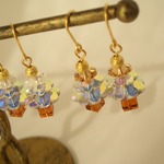 Christmas treeピアス・white