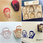 《再販！！≫【JESCA認定講師】【似顔絵検定1級】似顔絵はんこ