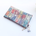 ★LIBERTY　Ian Rhodes イアン・ローズ　ビニコのぺたんこポーチ　サイズｗ15×ｈ8.5cm　◆　小物入れに♪