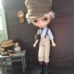 ネオブライス　２２ｃｍドールサイズ　ループタイの少年服 2017