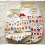 再販*【SS、S、M】うさぎ×カラフルたまご　*マスタード*　犬服タンクトップ