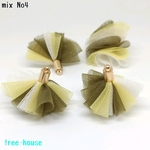 ふんわり♪チュール タッセル mix No４ 4個セット
