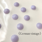 〈German vintage〉 ライトパープル×ホワイト  アクリルカボション(8個)