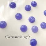〈German vintage〉 マーブル ブルー×ホワイト  アクリルカボション(8個)