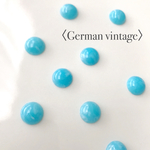 〈German vintage〉 マーブルライトブルー×ホワイト  アクリルカボション(8個)