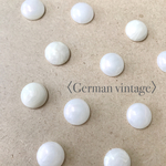  〈German vintage〉 マーブル アイボリー  アクリルカボション(8個)