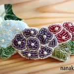 紫陽花バレッタ