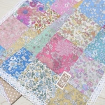 リバティ風＊花柄パッチ＊ローン生地＊フリーマット＊大