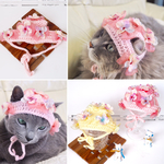 【再販1】猫用帽子 お花の妖精さん帽子(お花リボン) ver.4
