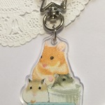 ハムスターのアクリルキーホルダー