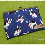再販＊がま口通帳ケース　＊Bostonterrier＊