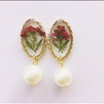 押し花レジン  イヤリングorピアス