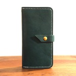 ★数量限定★ iPhone6plus レザーケース 手帳型【ヴィンテージレザーエメラルドグリーン】
