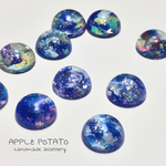 再々販 在庫追加！2つ選べる♪銀河の雫ピアス/ノンホールピアス 12mm
