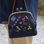 《受注製作》貴婦人のおあそび(刺繍、がま口)