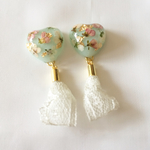 milky heart×lace pierce blue