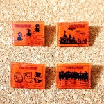 ハロウィンの切手ブローチ【よこ】