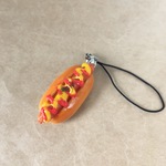 【再販】樹脂粘土のホットドッグストラップ