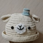 ♡chihaーpooh様ご専用です♡飾り帽子が可愛い羊さんの帽子です♪プリム・クルットタイプ♪爽やかコットン糸を使用！ 数回のリピーター様でお値引きさせて頂いています。       
