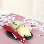 三色とりだんごのフィギュア♪