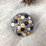 紫陽花 刺繍ブローチ