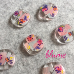 再販17【ビーズ】  flat paint flower beads.
