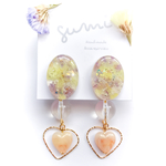 O ＊ statice bouquet oval ＊ ピアス/イヤリング