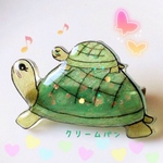 ☆再販☆カメの親子ブローチ