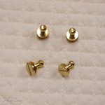 【金具】つまみ金具小・4個入り（ゴールド）