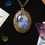 ☆カシオペア座のロケットチャーム☆宇宙塗りレジン☆