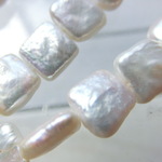 5個　バロックパール　スクエア　四角　10mm×4mm C76-1