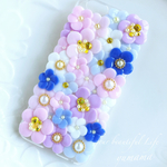 勿忘草♡お花のスマホケース
