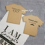 おひげとメガネのTシャツ メッセージカード サンキューカード