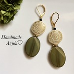 大ぶり 大人シンプル イタリア製 ピアス/イヤリング