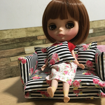 新柄♡黒*ストライプ花柄