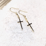 k16gp ◇ cross × metal beads pierce ◇