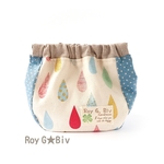 ぽちゃポーチ（ﾊﾞﾈｻｲｽﾞ12cm・しずくﾌﾞﾙｰ）