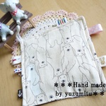 【ゆずみつ*】ベビーが大好き！シャカシャカなるタグタグハンカチ☆彡
