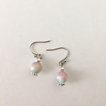 青と紫の涼しげシェルピアス