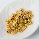 再入荷☆メタルビーズ　ゴールドメッキ　8mm　50個