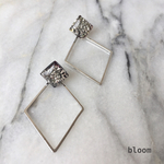 black diamonds 14kgf 2wayピアス・イヤリング