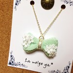 和リボンネックレス*Pastel flowerシリーズ