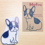 きょとんとしたお顔のいぬはんこ