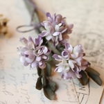 布花　れんげ草のブローチ