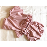 【happymam.様専用】♡おめかしセットアップ♡かぼちゃパンツと裾フリルトップス