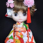 Blythe outfit ◆着物◆大正浪漫のお振袖（正絹）◆ブライス◆