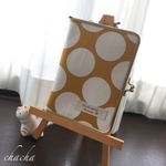  [新柄]名入れ刺繍可♪ドット柄♪がま口マルチケースor通帳・カード入